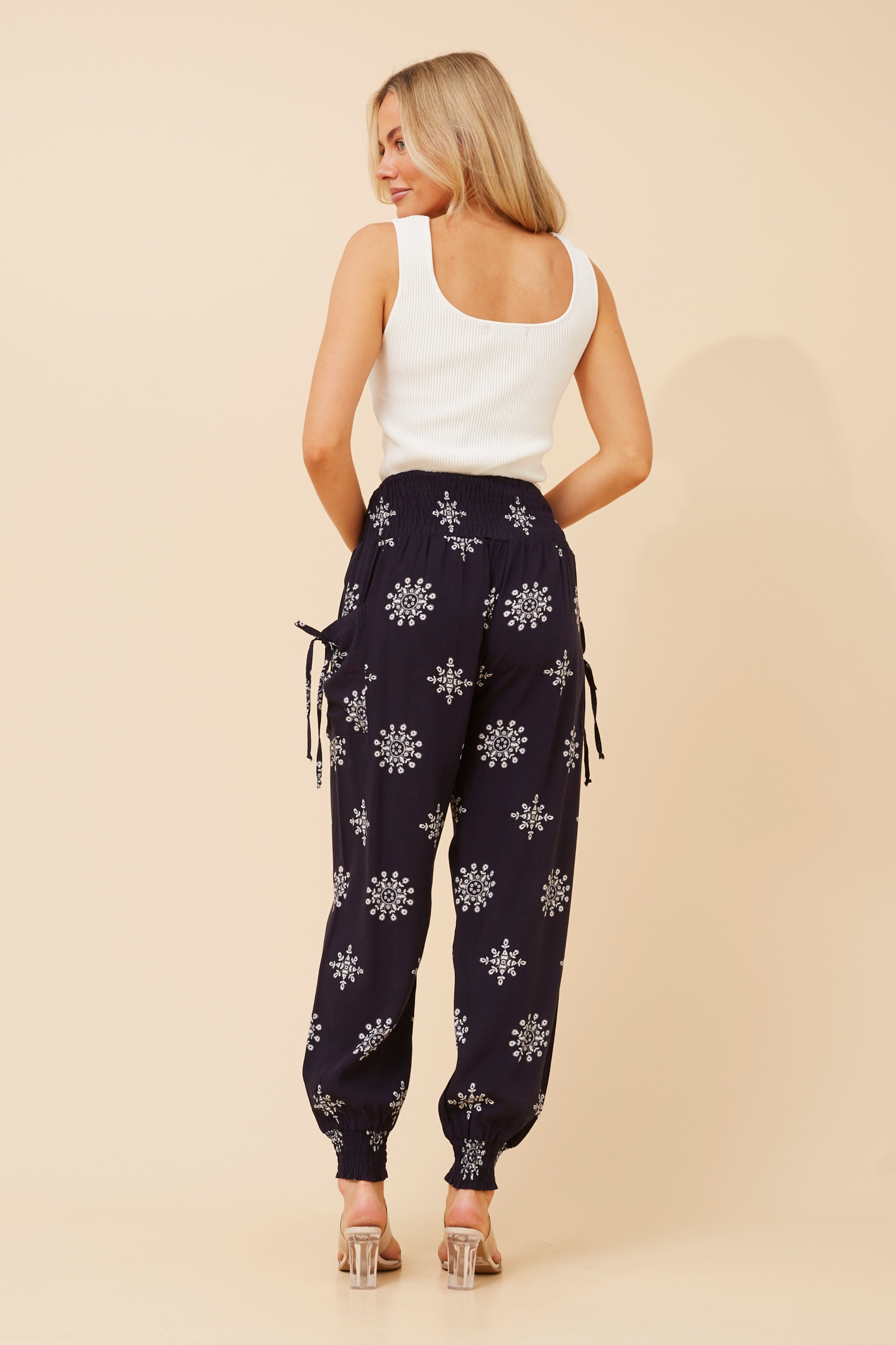 HAREM ABSTRACT PRINT PANTS