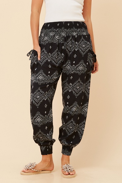 HAREM ABSTRACT PRINT PANTS
