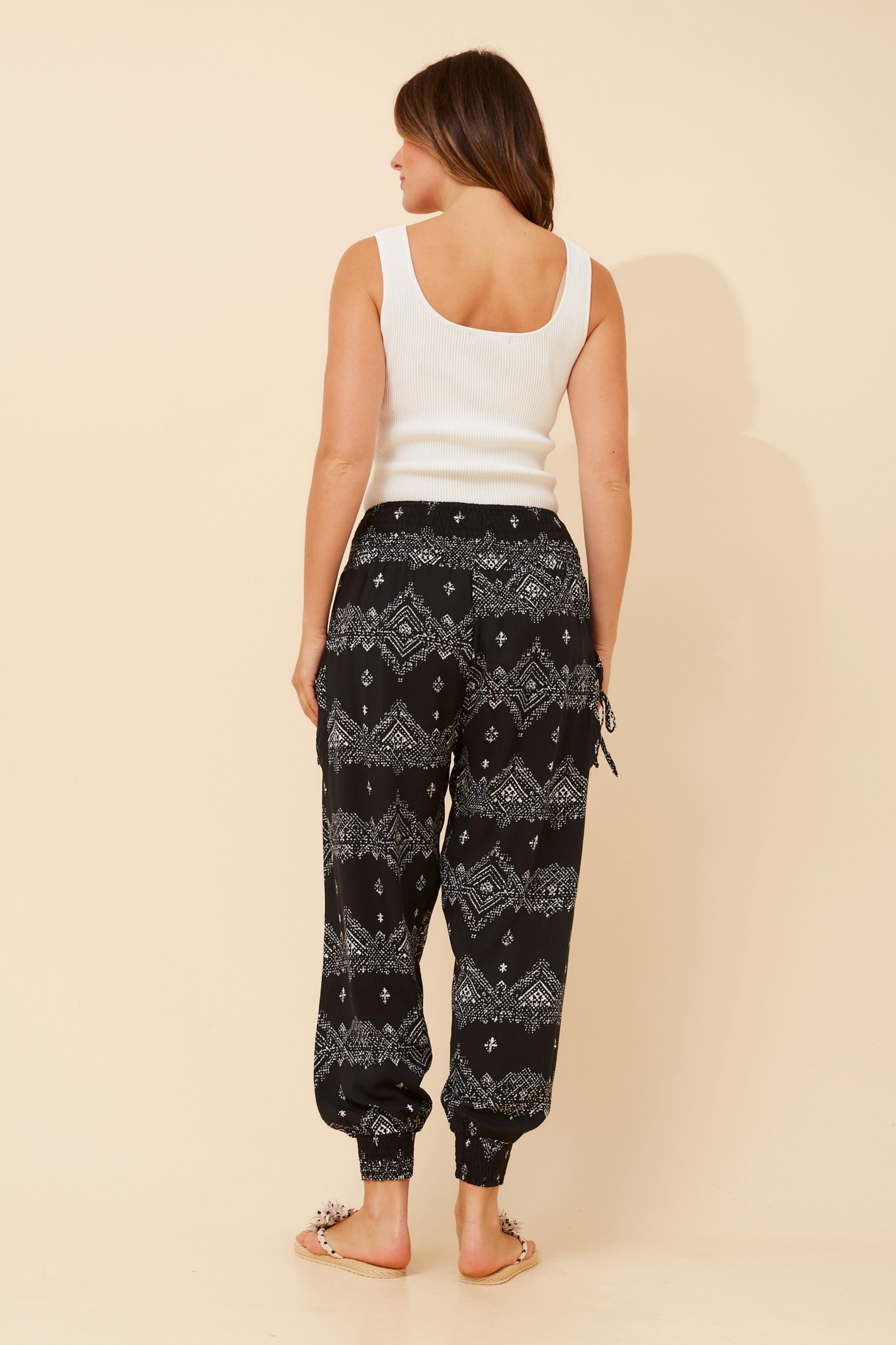 HAREM ABSTRACT PRINT PANTS