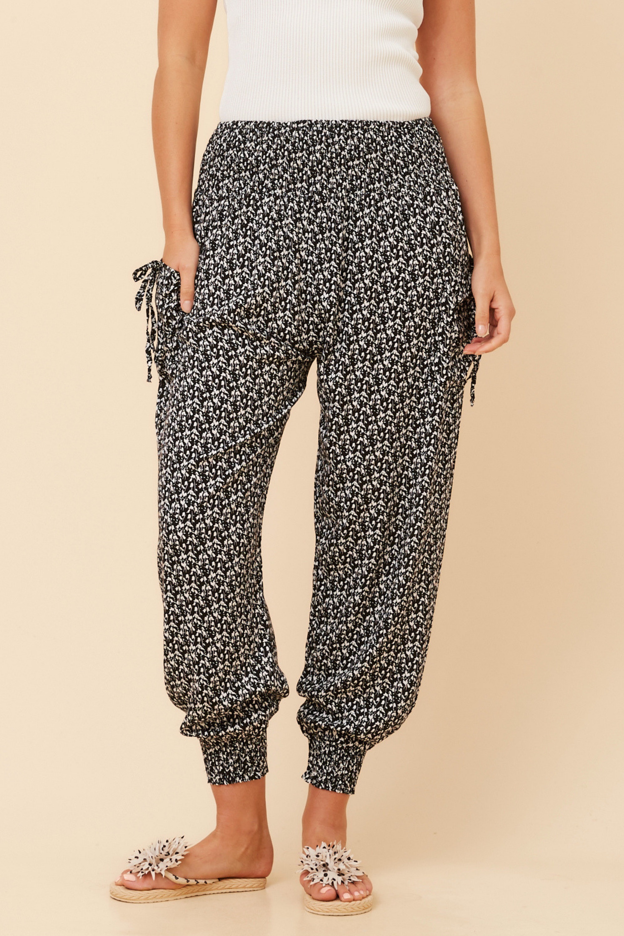 HAREM ABSTRACT PRINT PANTS