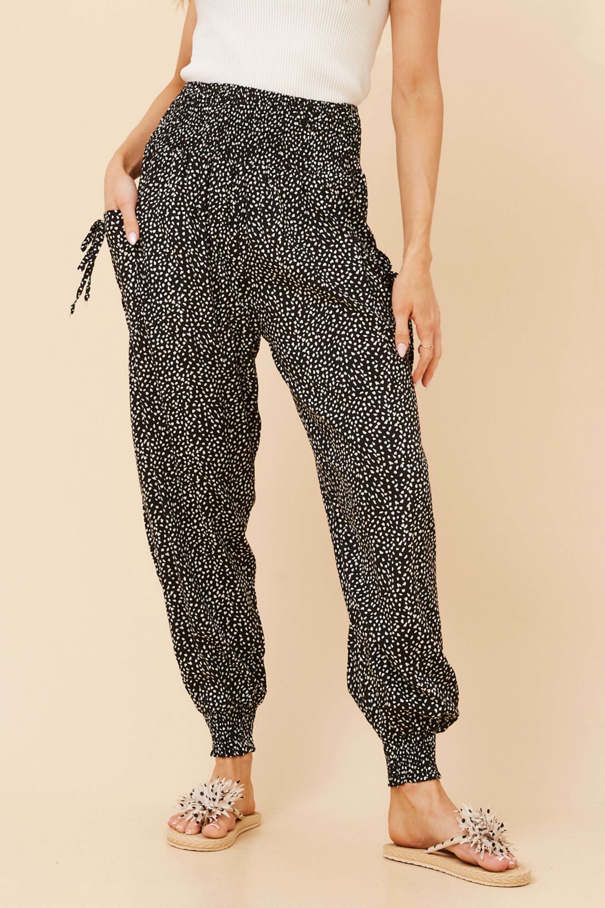 HAREM ABSTRACT PRINT PANTS