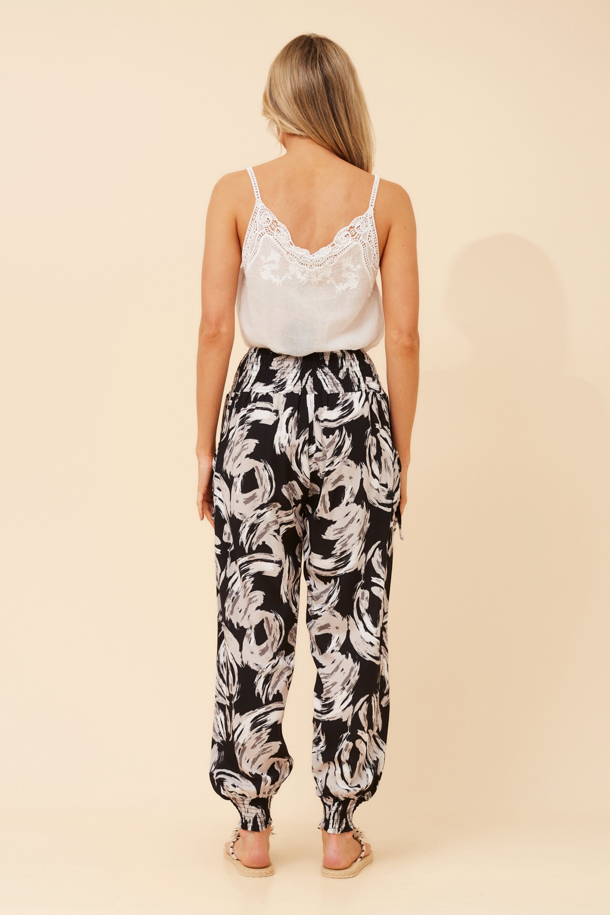 HAREM ABSTRACT PRINT PANTS