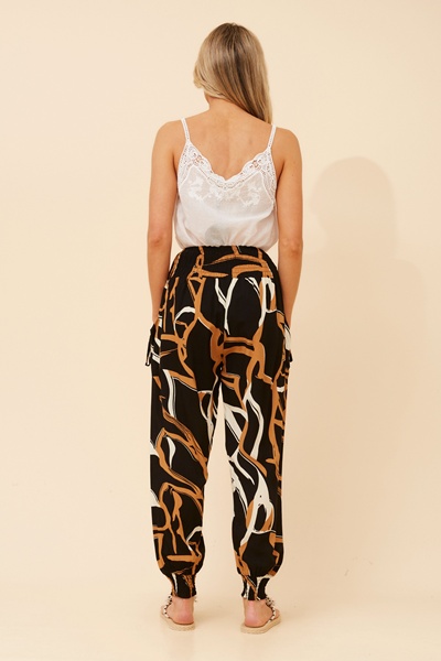 HAREM ABSTRACT PRINT PANTS