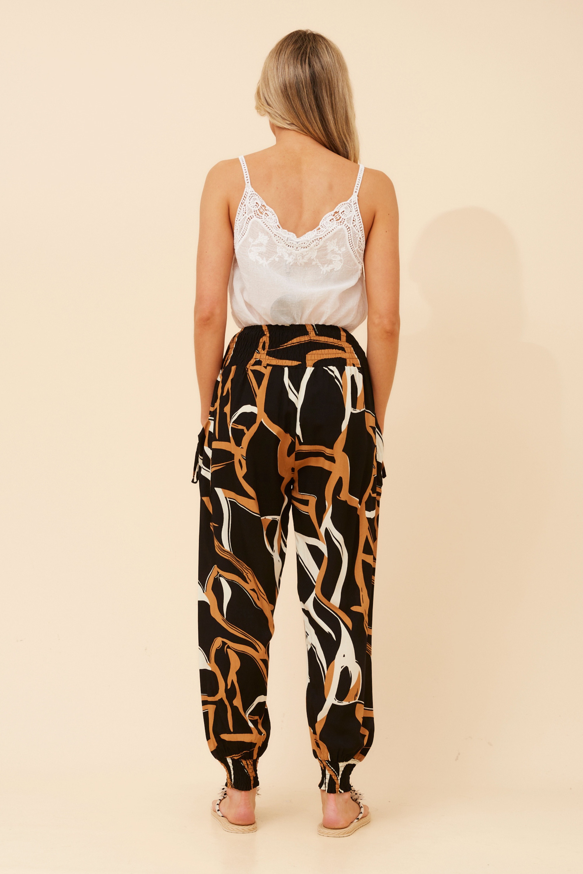 HAREM ABSTRACT PRINT PANTS
