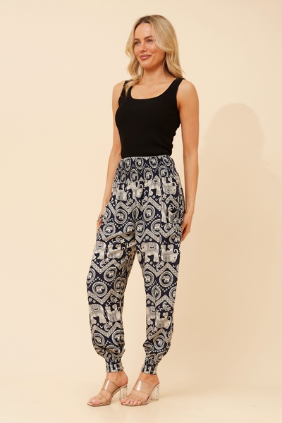 HAREM ELEPHANT PRINT PANTS