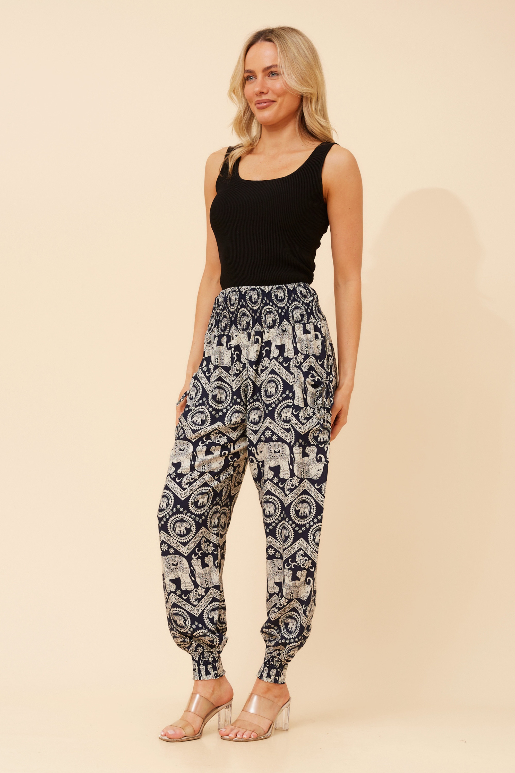HAREM ELEPHANT PRINT PANTS