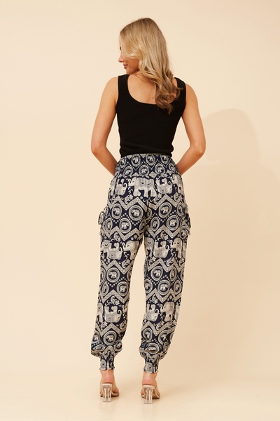 HAREM ELEPHANT PRINT PANTS