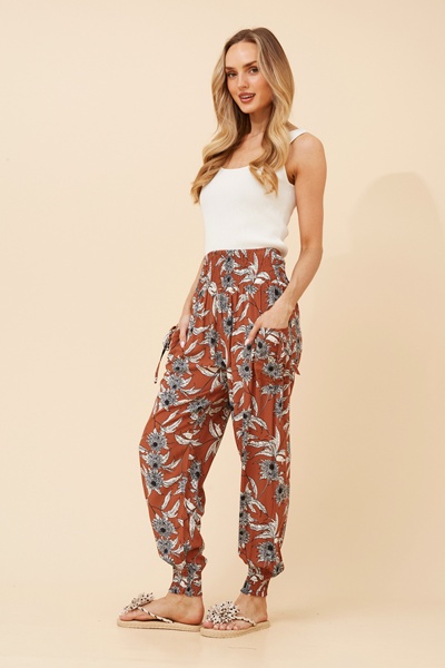 HAREM FLORAL PANTS