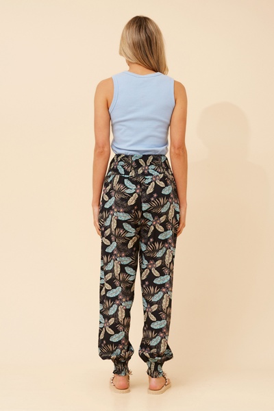 HAREM TROPICAL PRINT PANTS