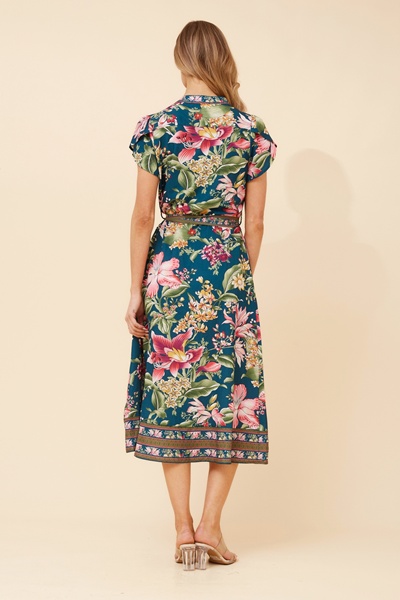HARLAN FLORAL MIDI DRESS