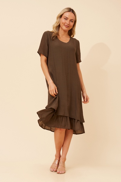 HARTLEY SOLID MIDI DRESS