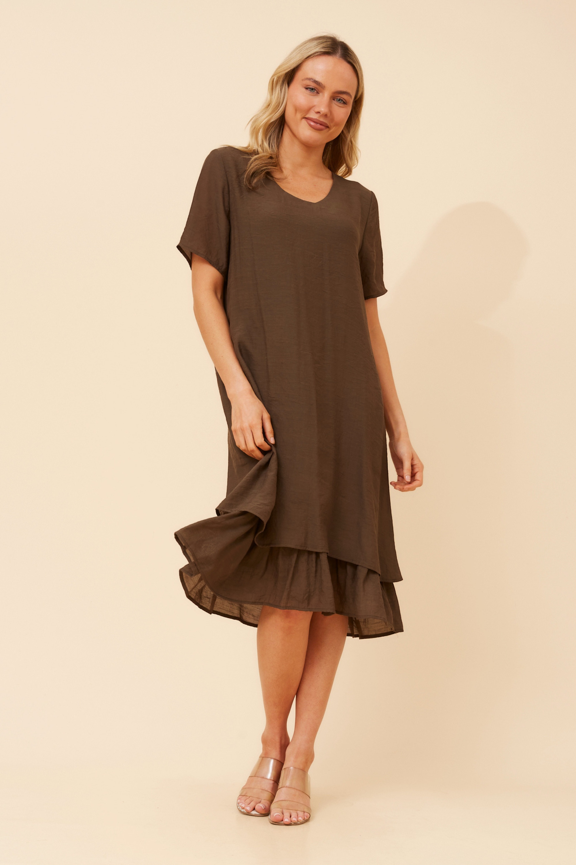 HARTLEY SOLID MIDI DRESS