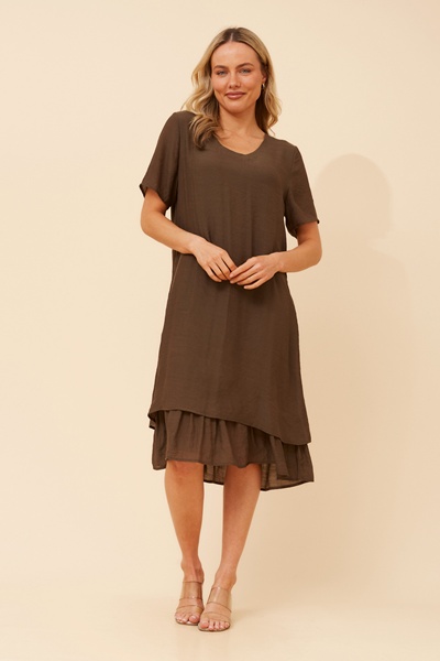 HARTLEY SOLID MIDI DRESS