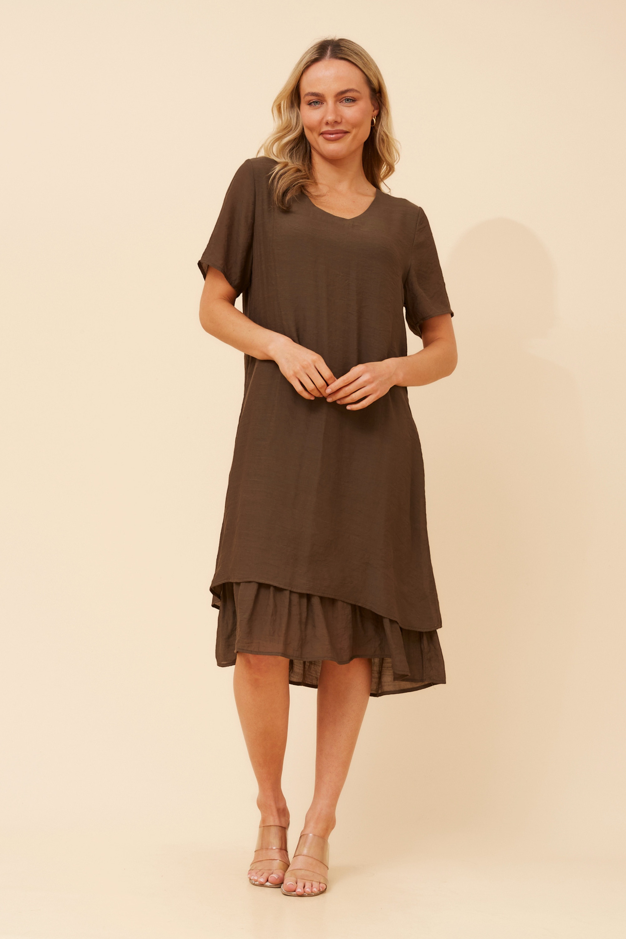 HARTLEY SOLID MIDI DRESS