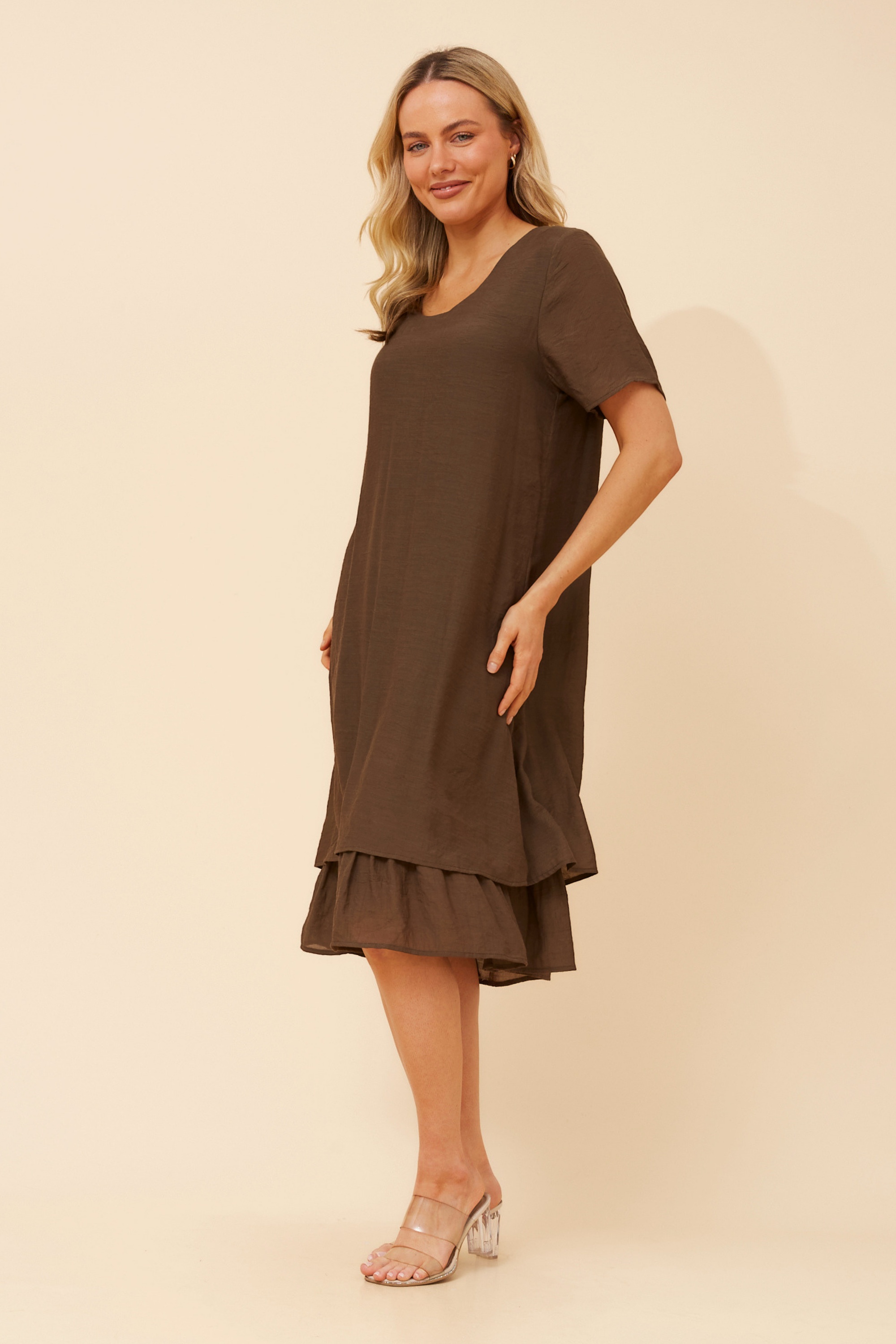 HARTLEY SOLID MIDI DRESS