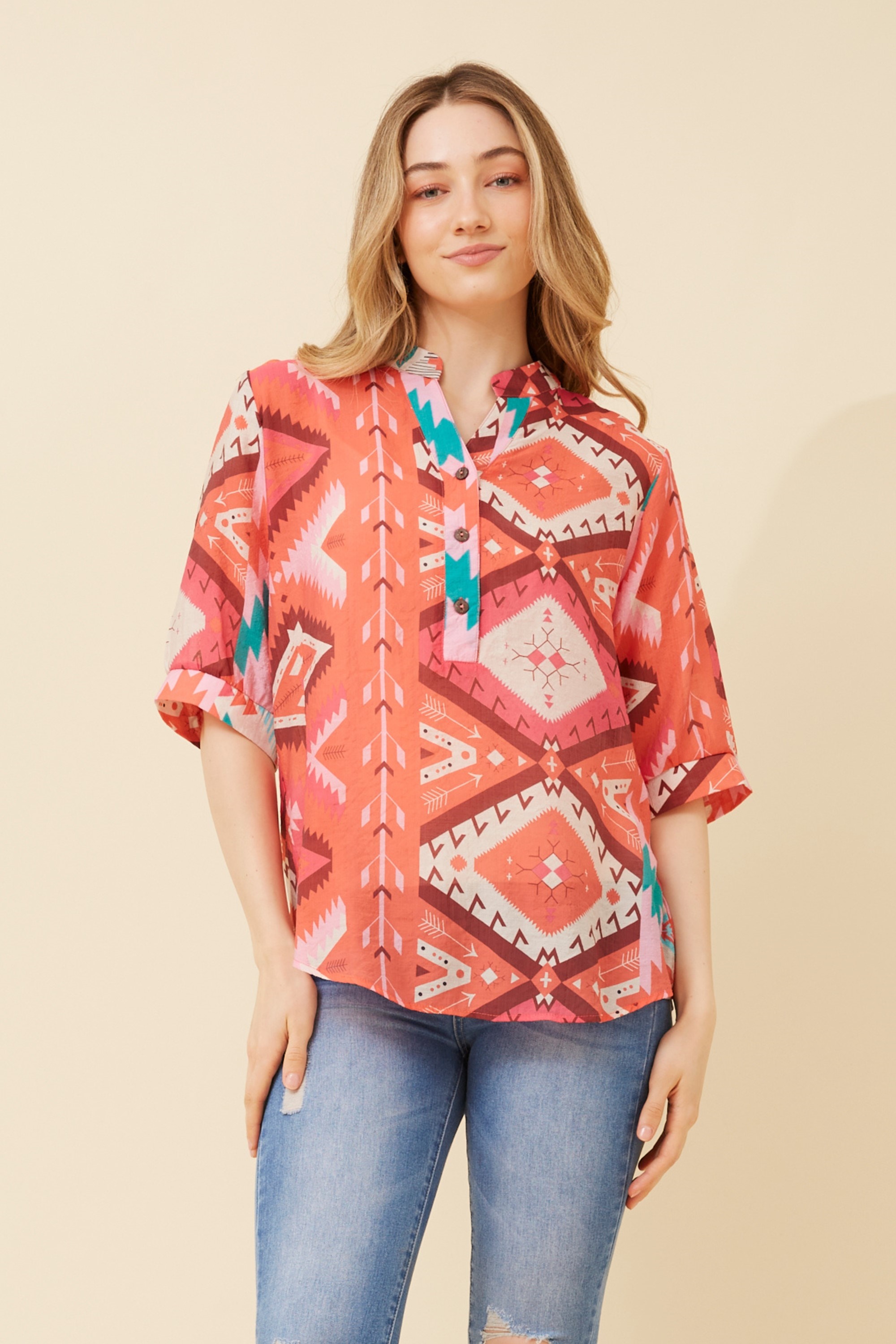 HELENI ABSTRACT SHIRT