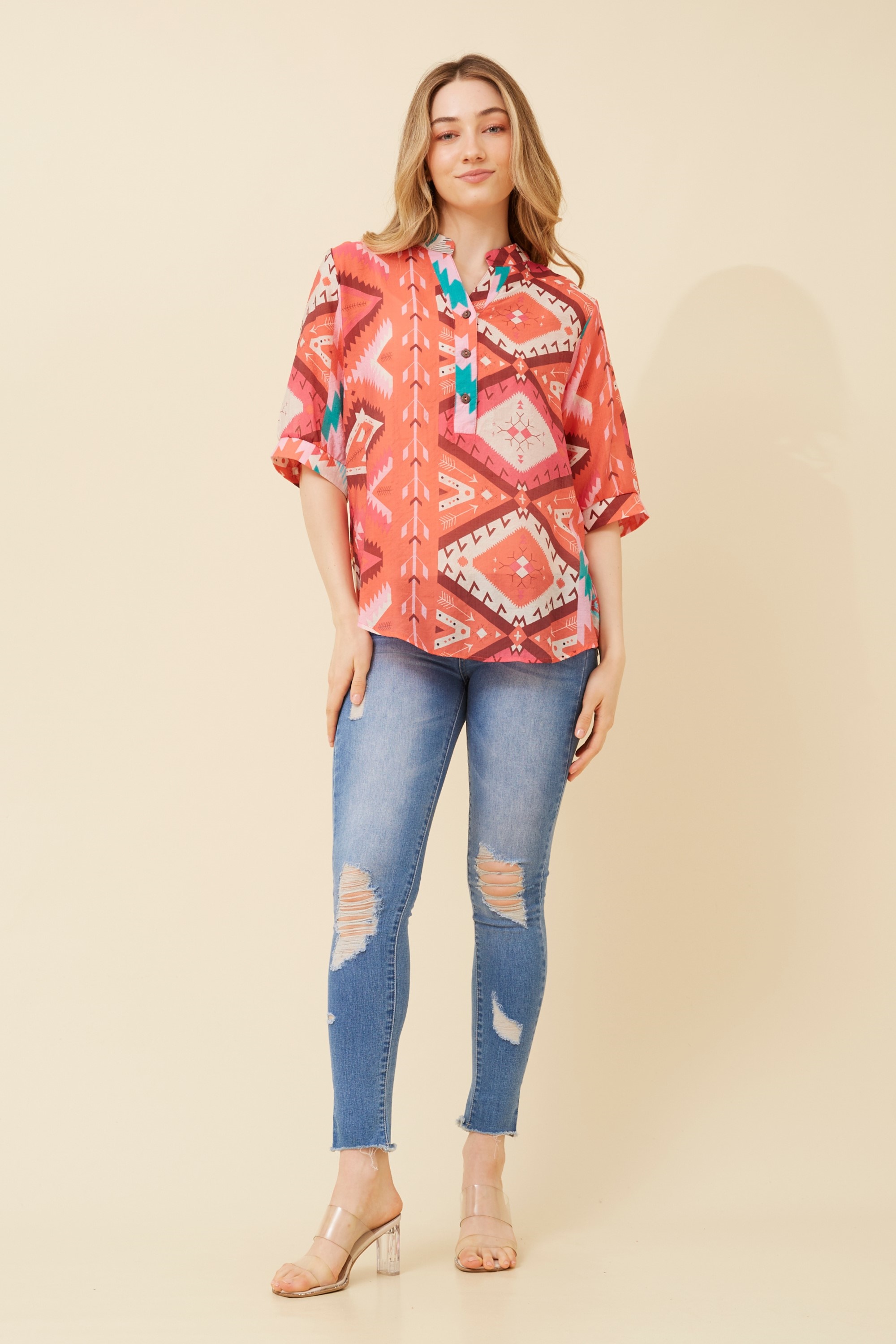 HELENI ABSTRACT SHIRT