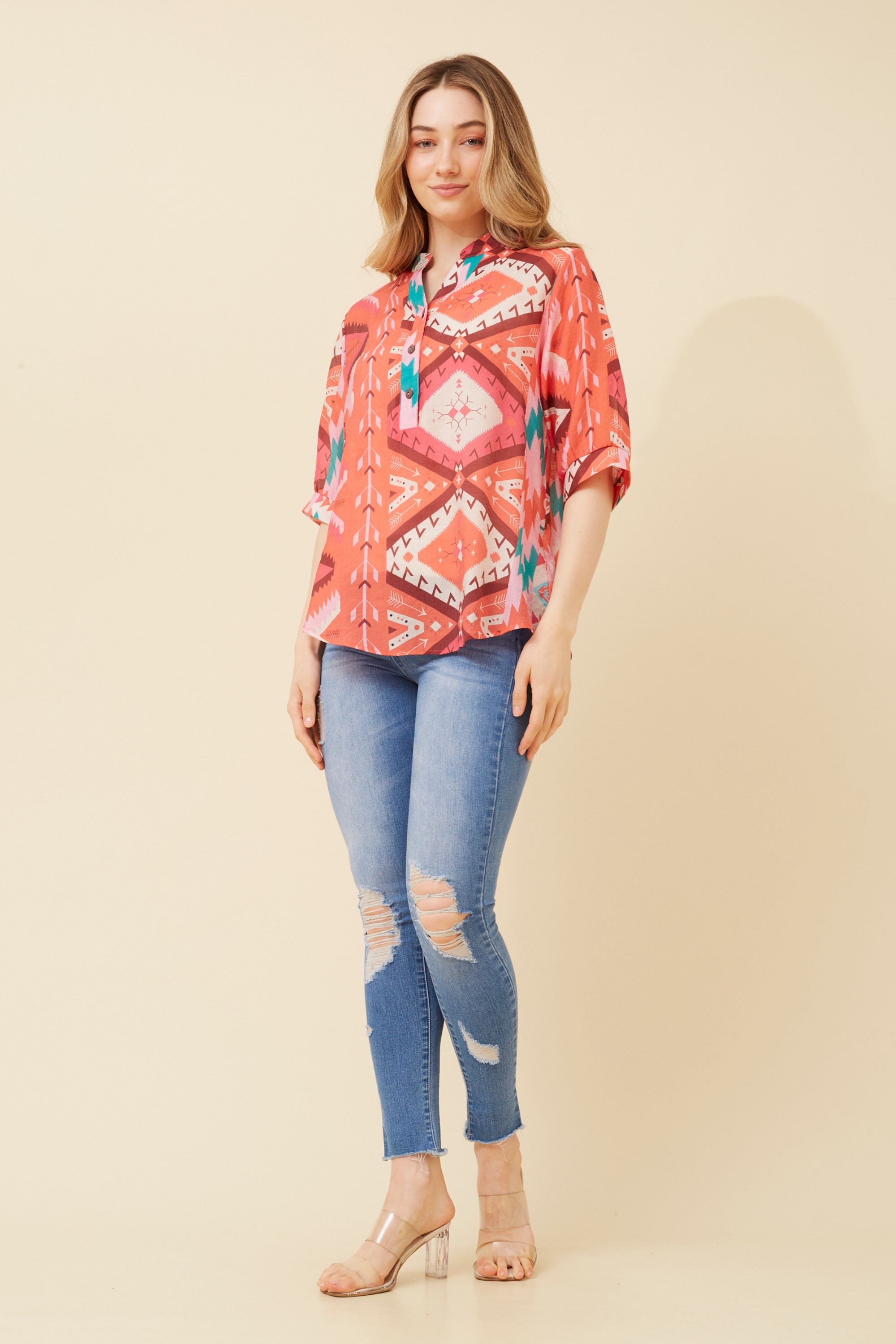 HELENI ABSTRACT SHIRT