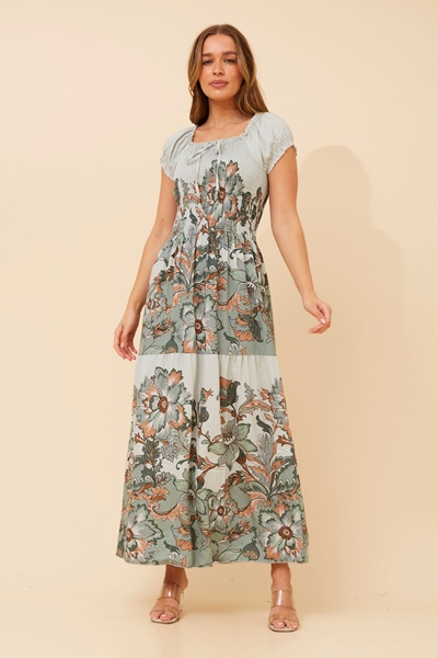 HELINA FLORAL MAXI DRESS