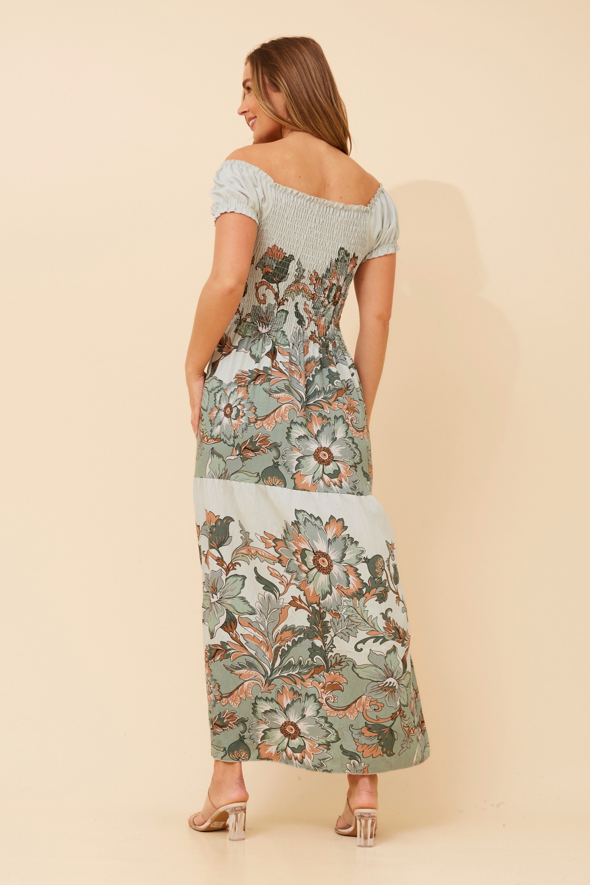 HELINA FLORAL MAXI DRESS