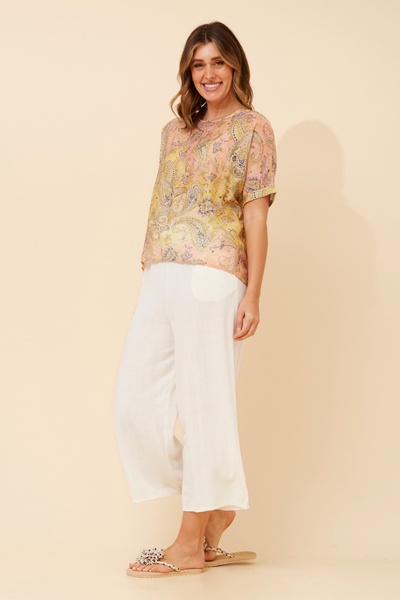 HENDRIX PAISLEY PRINT TOP