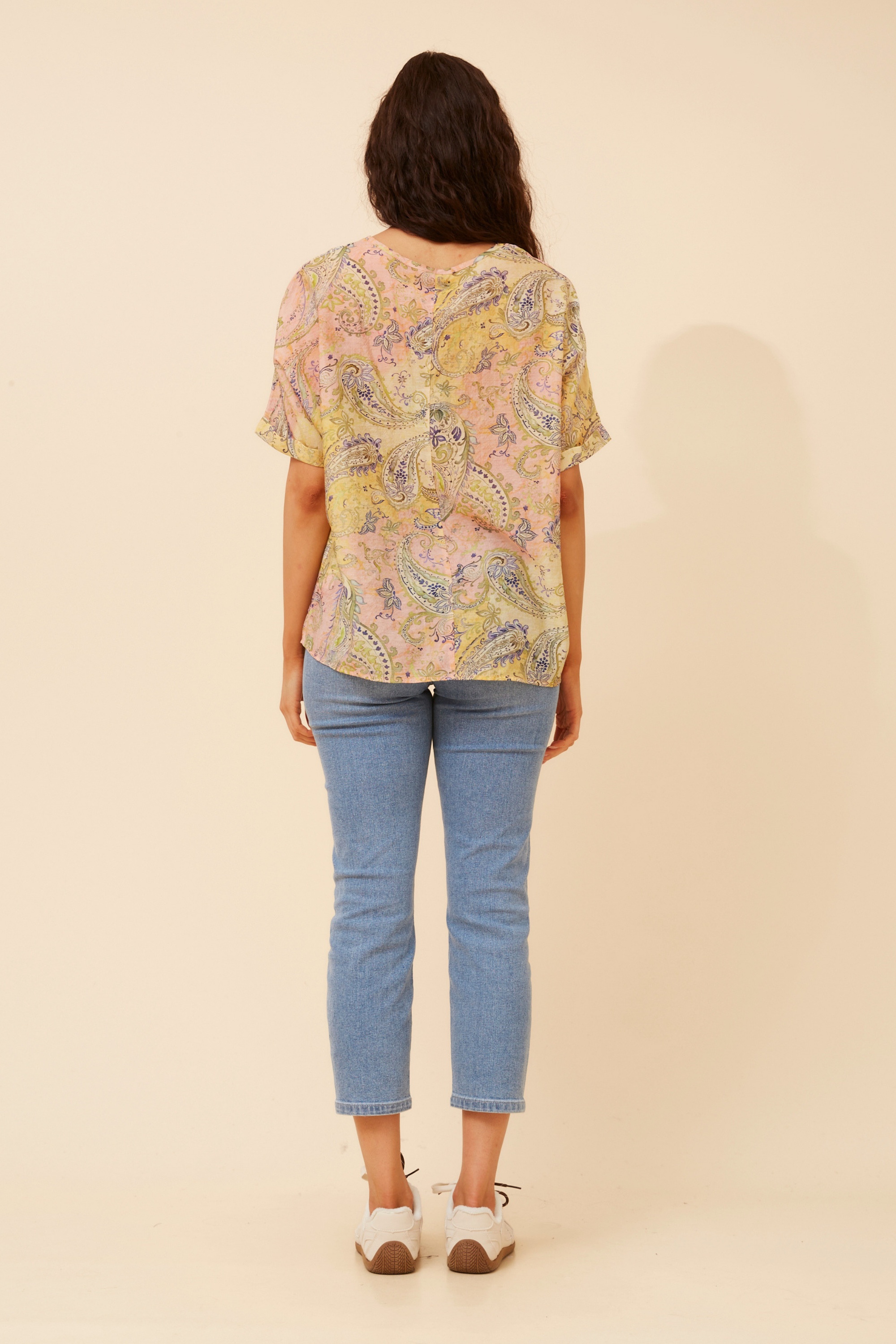 HENDRIX PAISLEY PRINT TOP