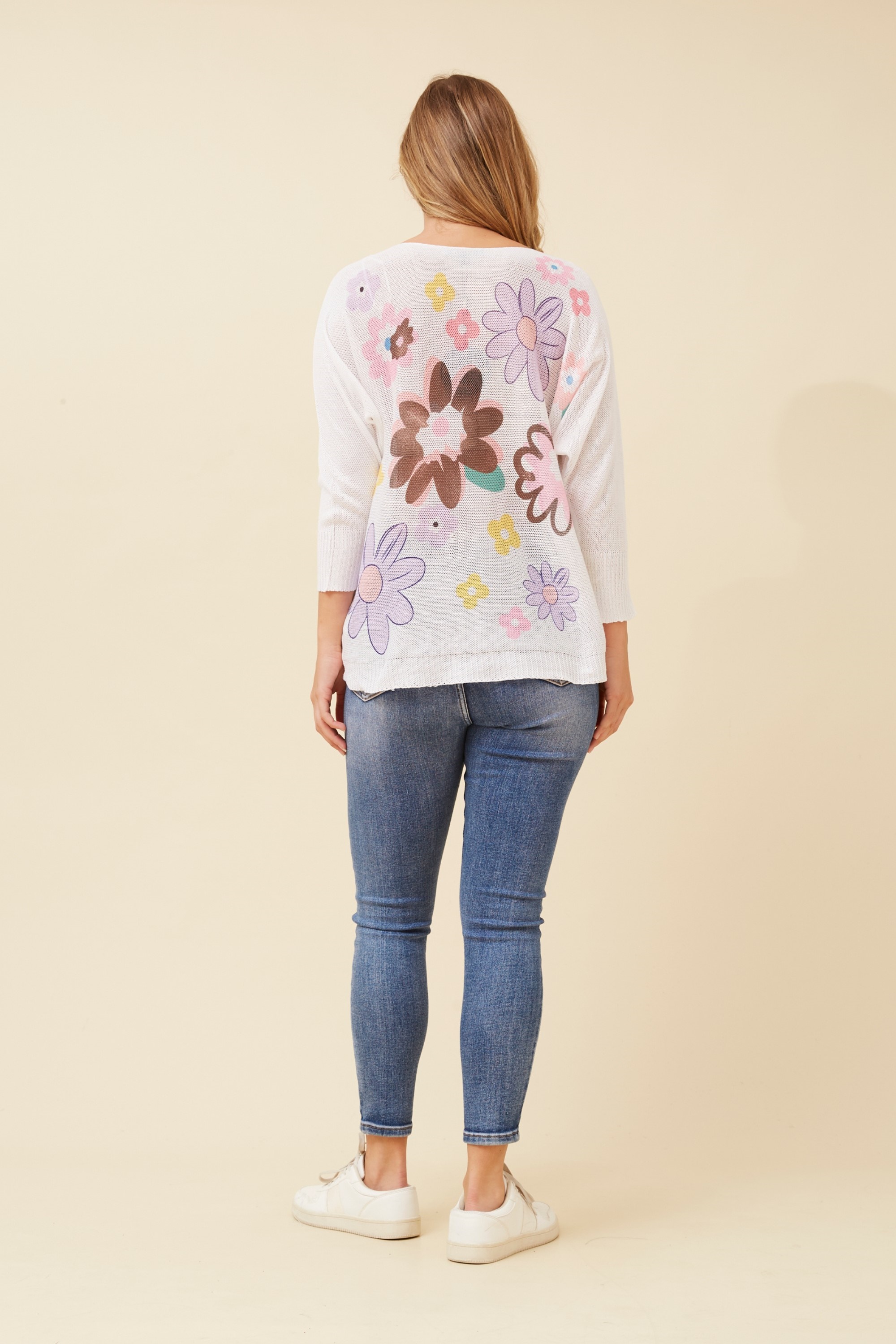 HENRI FLORAL KNIT PULLOVER