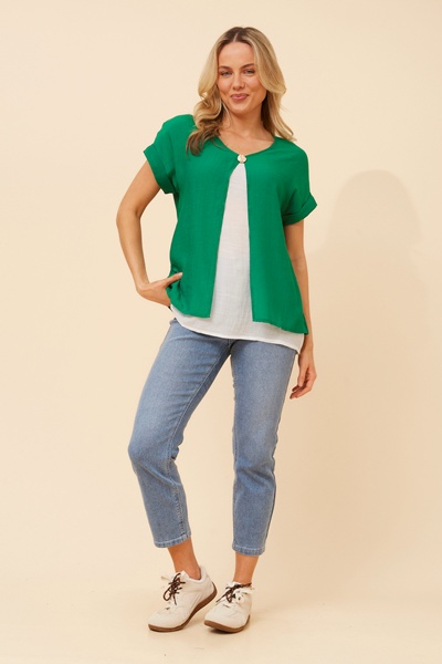 HENRIET DOUBLE LAYERED TOP