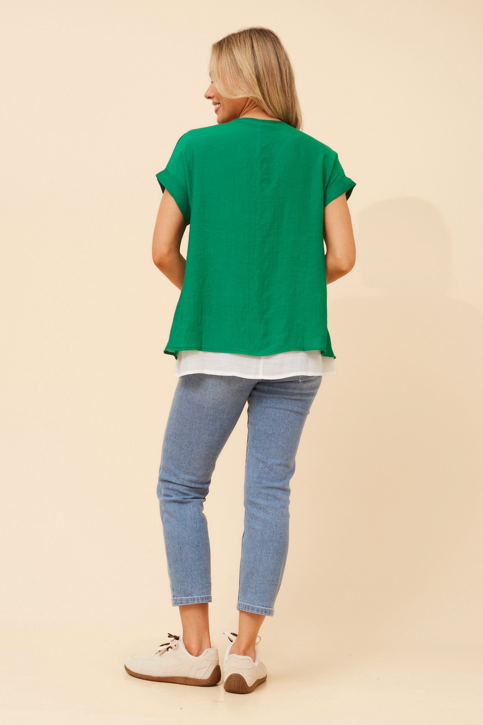 HENRIET DOUBLE LAYERED TOP