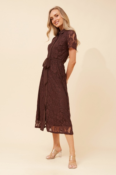 HILDE LACE MIDI DRESS