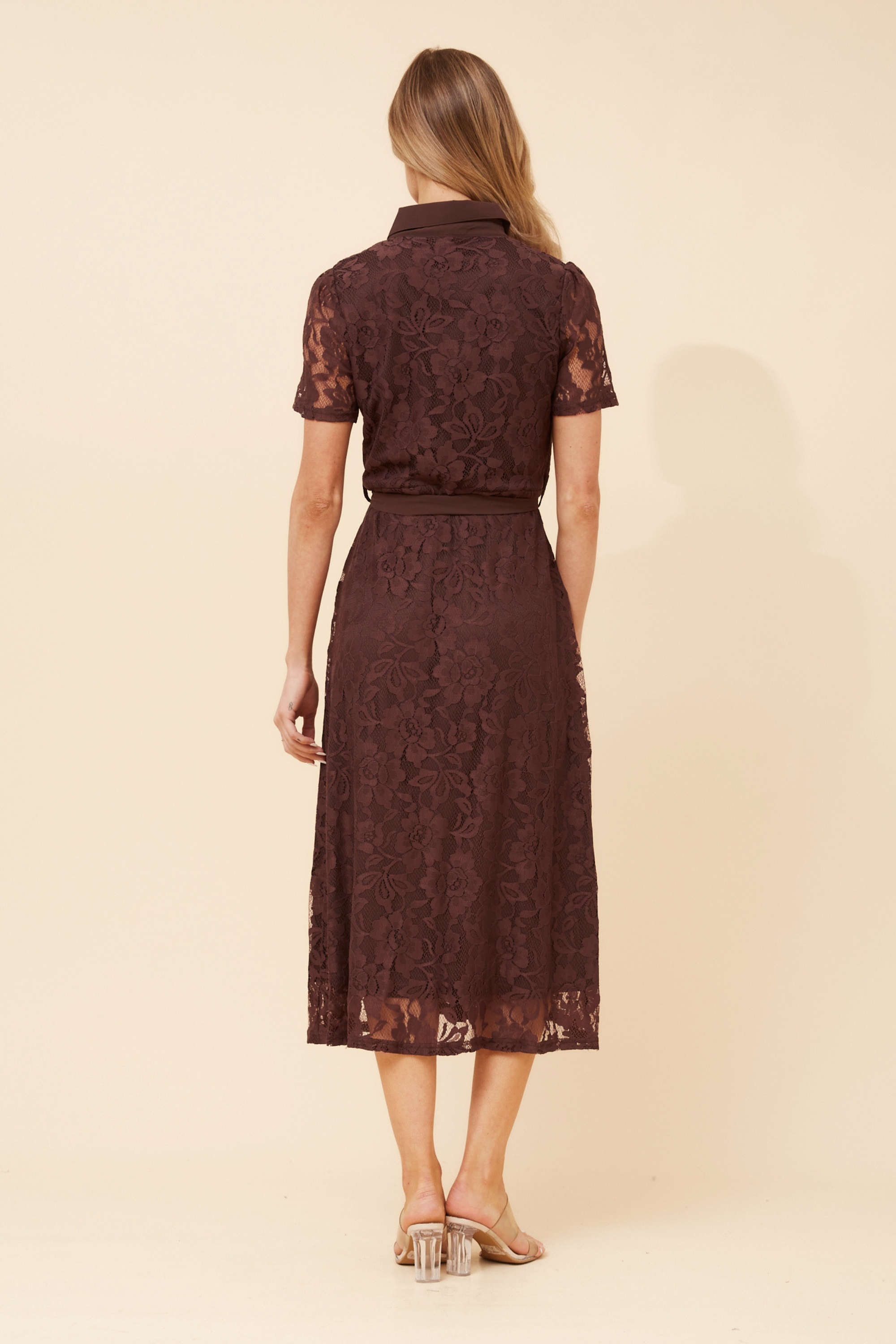 HILDE LACE MIDI DRESS