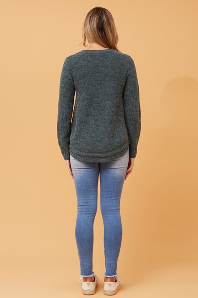 HILLARY BUTTON DETAIL KNIT JUMPER