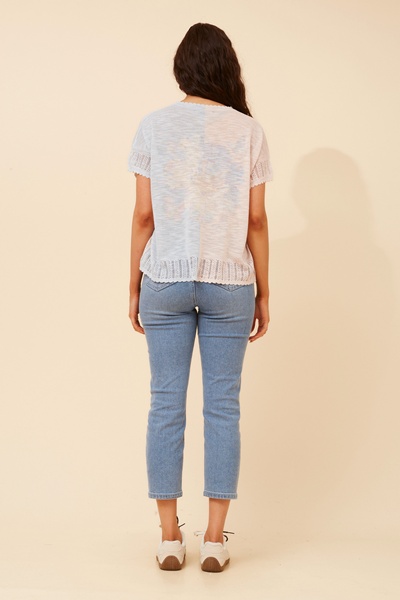 HIRA POINTELLE KNIT PULLOVER