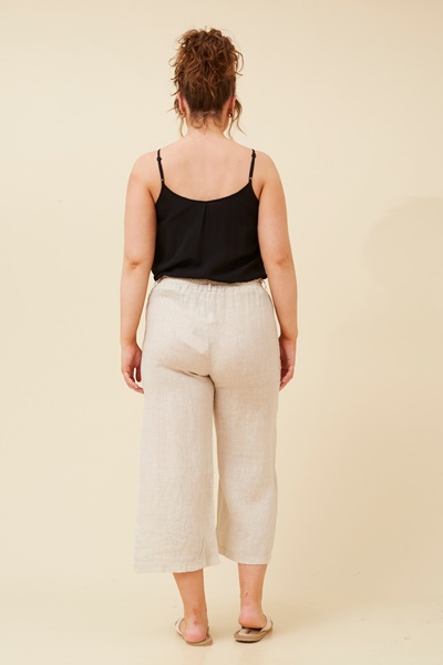 HOLLAND LINEN CULOTTE PANTS