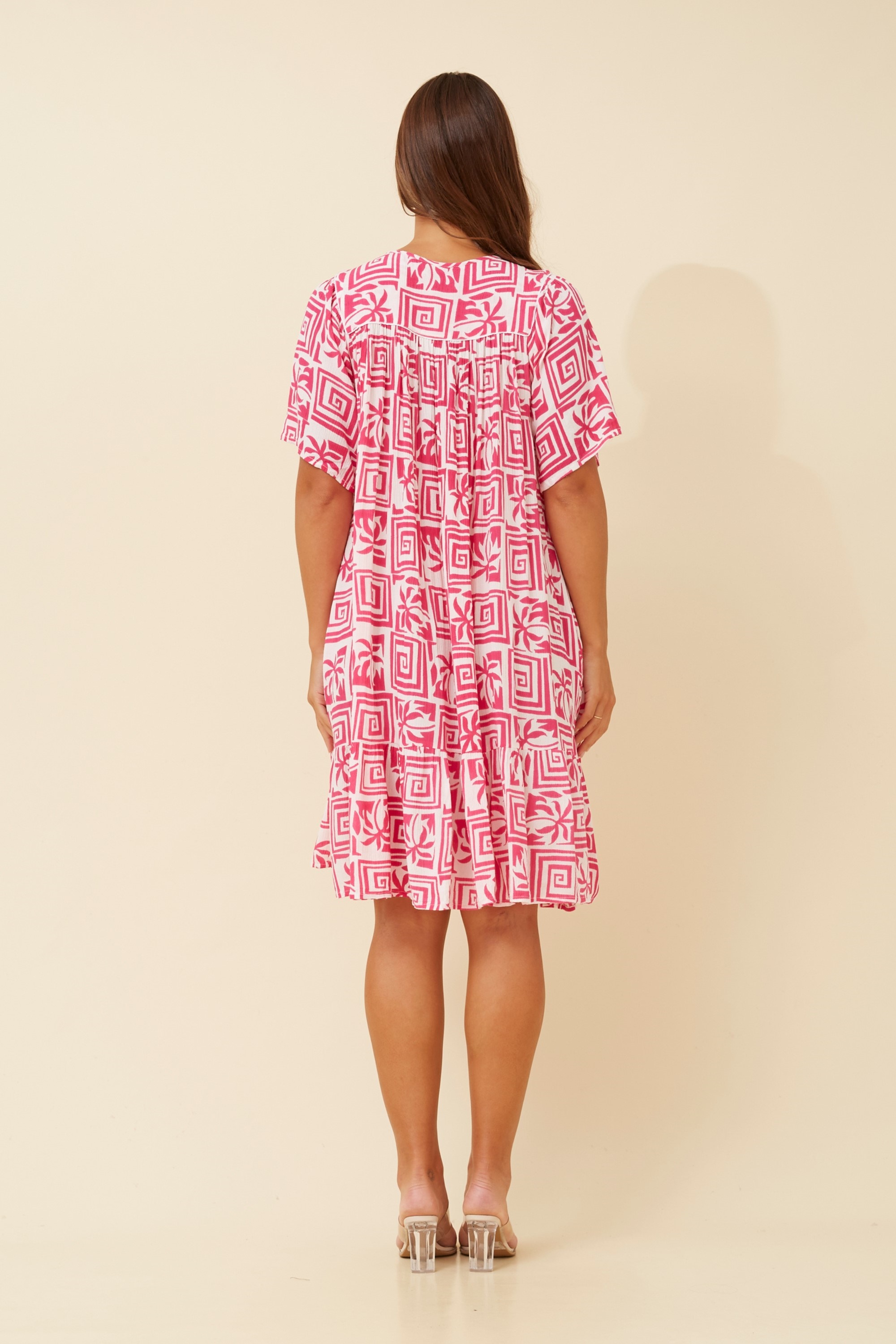 HONDA ABSTRACT PRINT DRESS