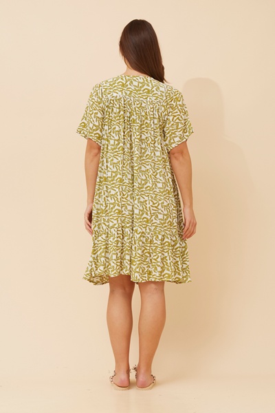 HONDA LEAF PRINT DRESS
