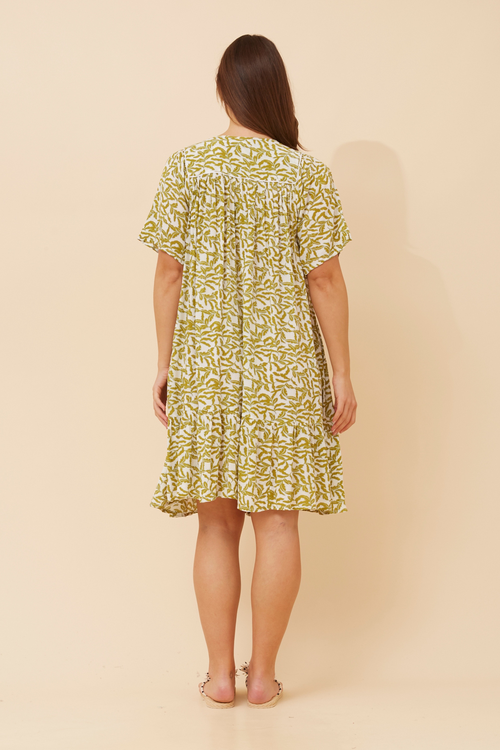HONDA LEAF PRINT DRESS
