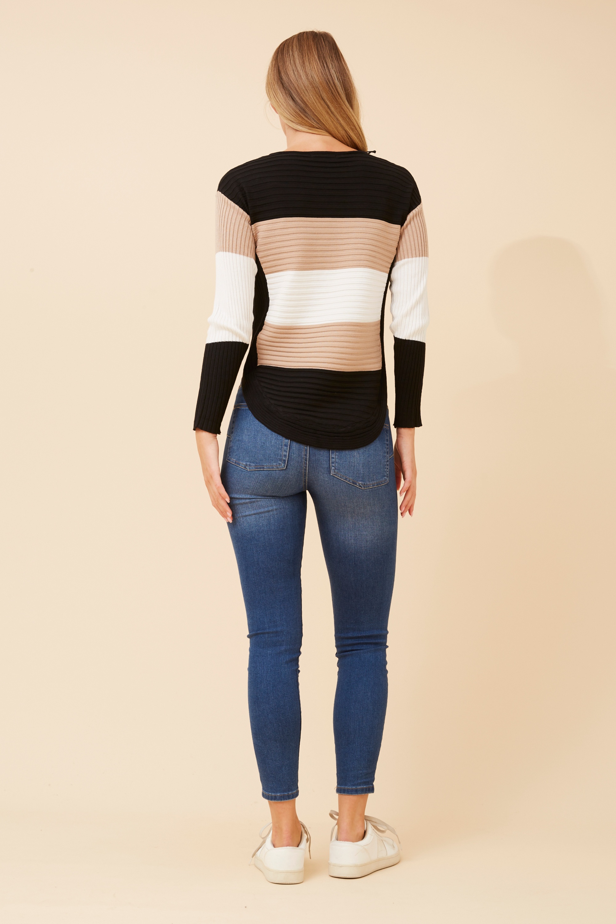 HOPE COLOR BLOCK KNIT JUMPER