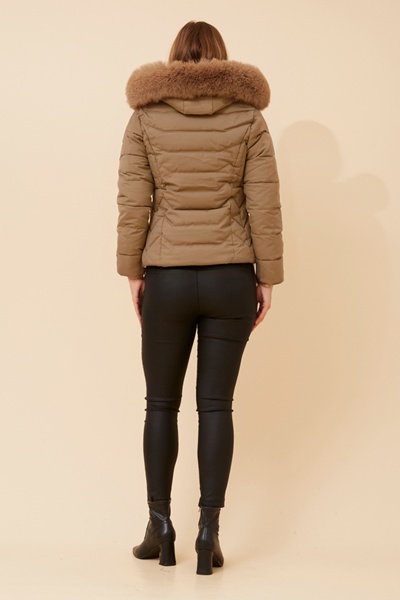 HUA FAUX FUR PUFFER JACKET