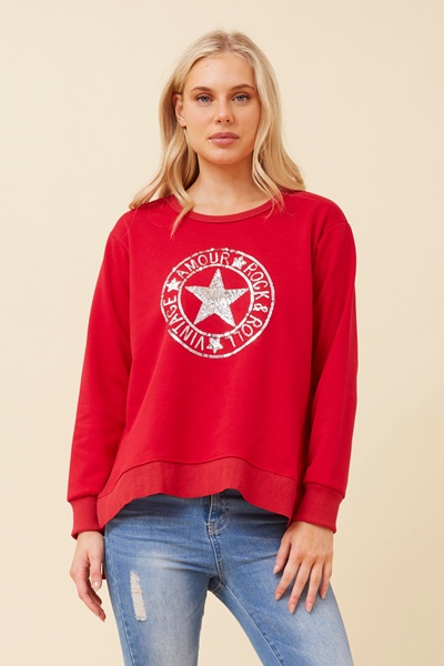 HUDSON GRAPHIC PRINT PULLOVER