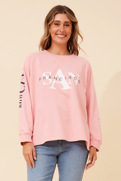 HUETTE GRPHIC PRINT JUMPER