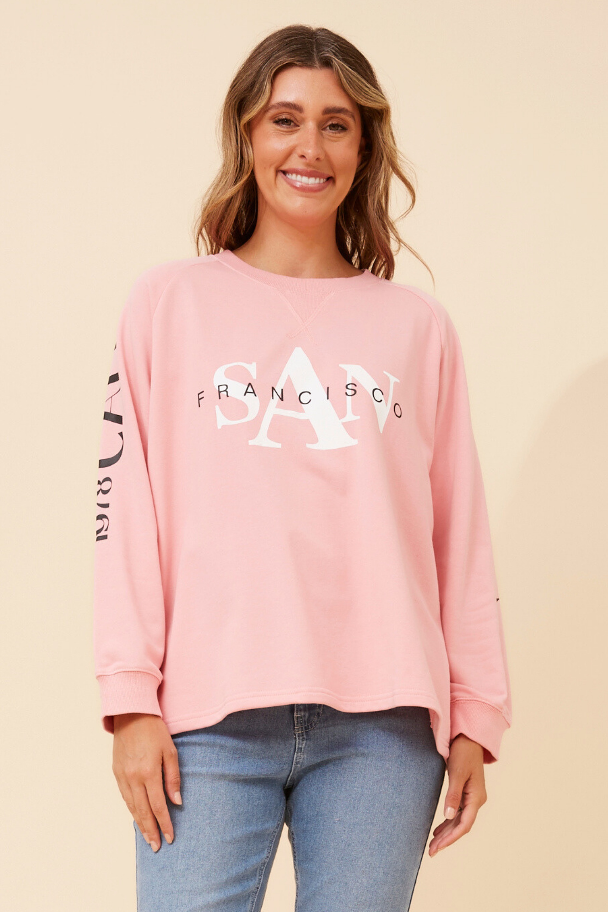 HUETTE GRPHIC PRINT JUMPER