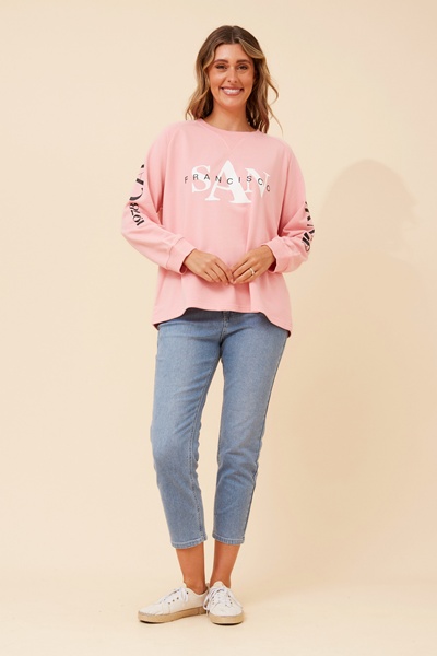 HUETTE GRPHIC PRINT JUMPER