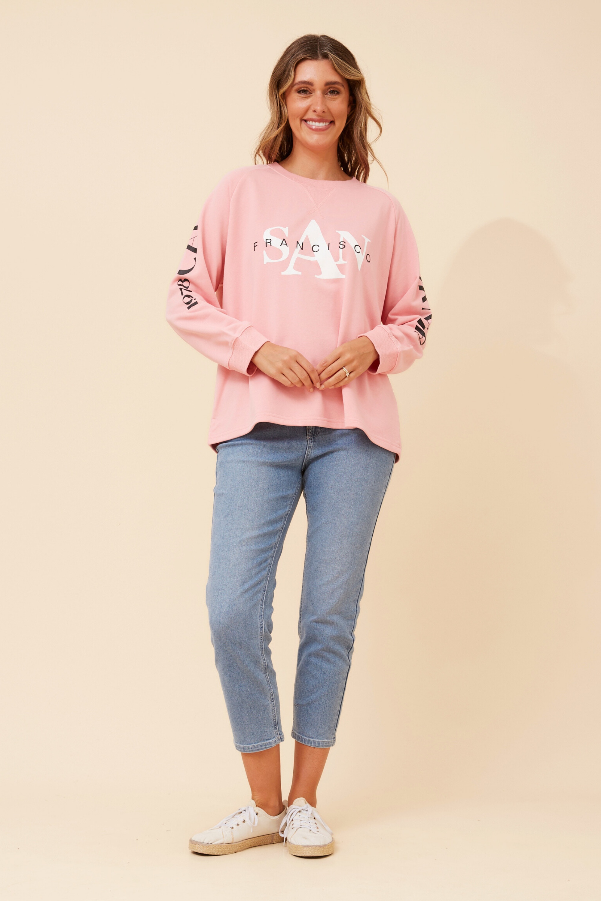 HUETTE GRPHIC PRINT JUMPER