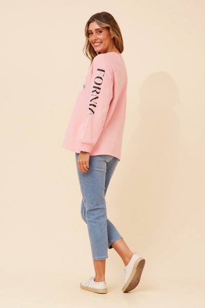 HUETTE GRPHIC PRINT JUMPER