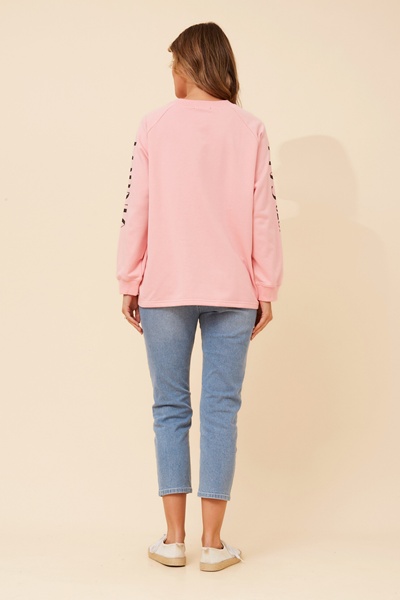 HUETTE GRPHIC PRINT JUMPER