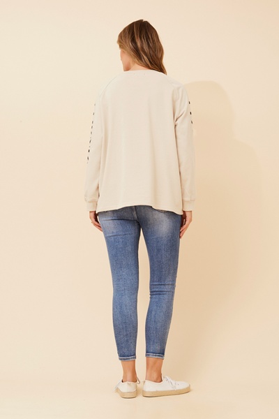 HUETTE GRPHIC PRINT JUMPER