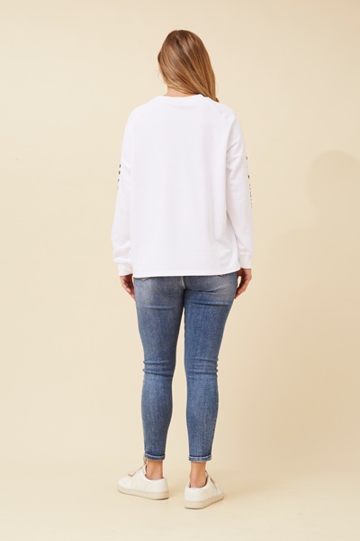 HUETTE GRPHIC PRINT JUMPER