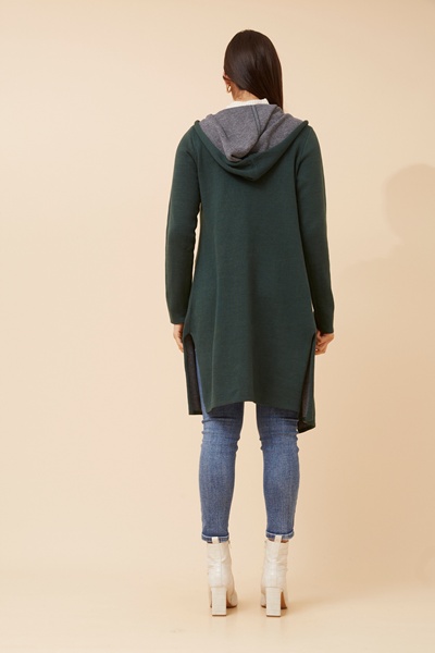 IMA HOODED KNIT CARDIGAN