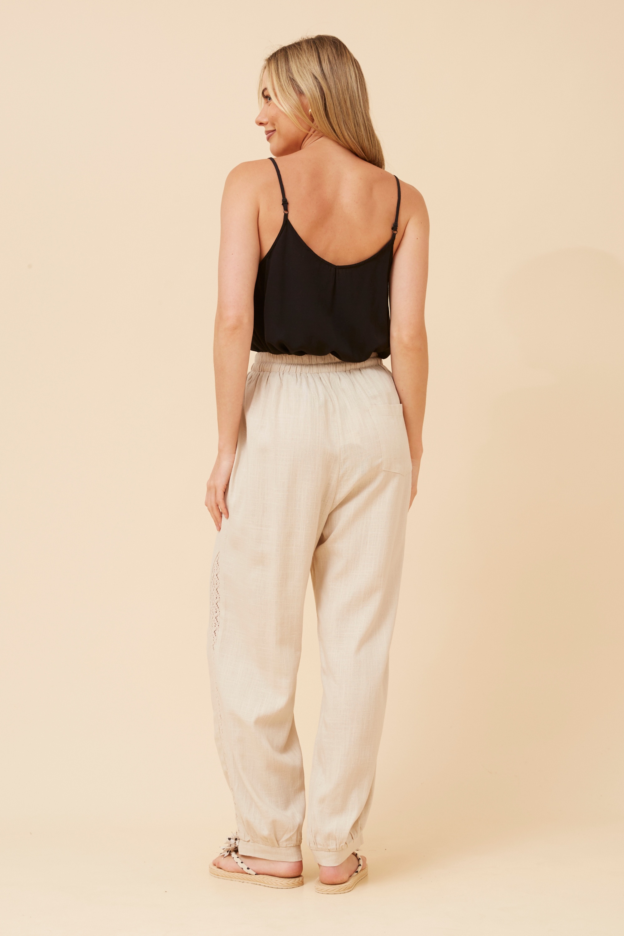 IMRE LINEN BLEND PANTS